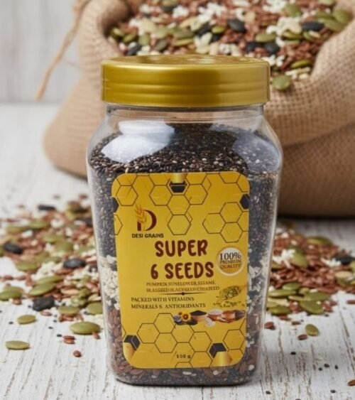 SUPER 6 SEEDS  : "Six seeds, a complete boost for your body."