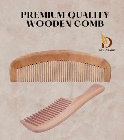 Wooden Comb : "Nature’s touch for your hair."
