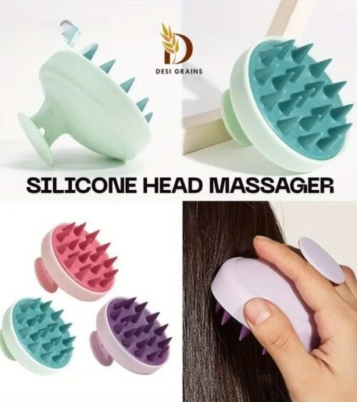 Silicone Massager : "Relax and rejuvenate your scalp."