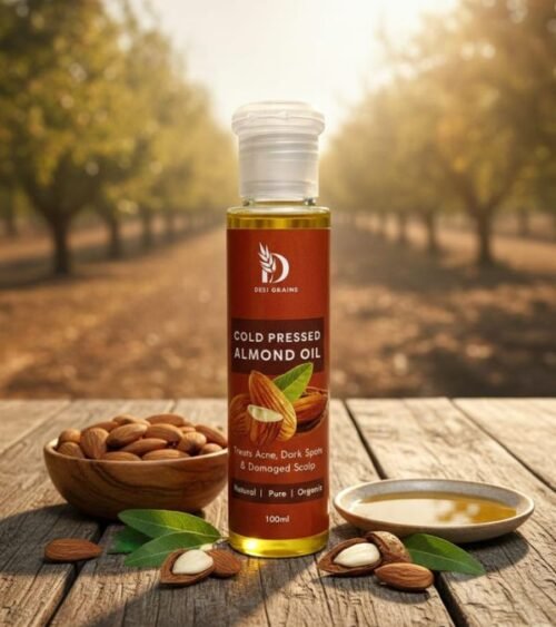 Almond Oil : "Nourishment in every drop."