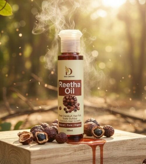 Reetha Oil : "Nature’s gentle hair and skin cleanser."