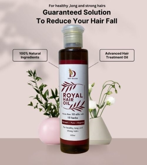 Royal hair oil : "The royal treatment your hair deserves."