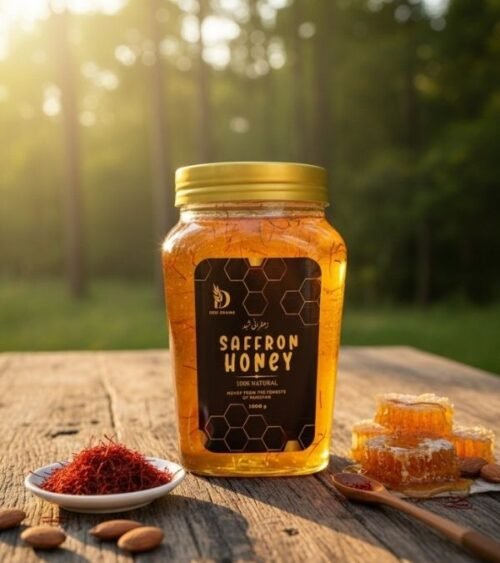 Saffron Honey  : "The royal blend of sweetness and spice."